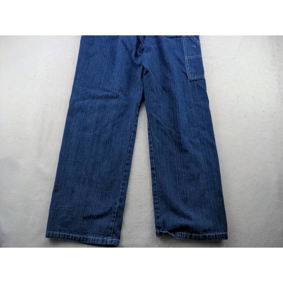 Womens Key Carpenter Denim Bib Overalls Size 14 Pockets - Picture 6 of 10